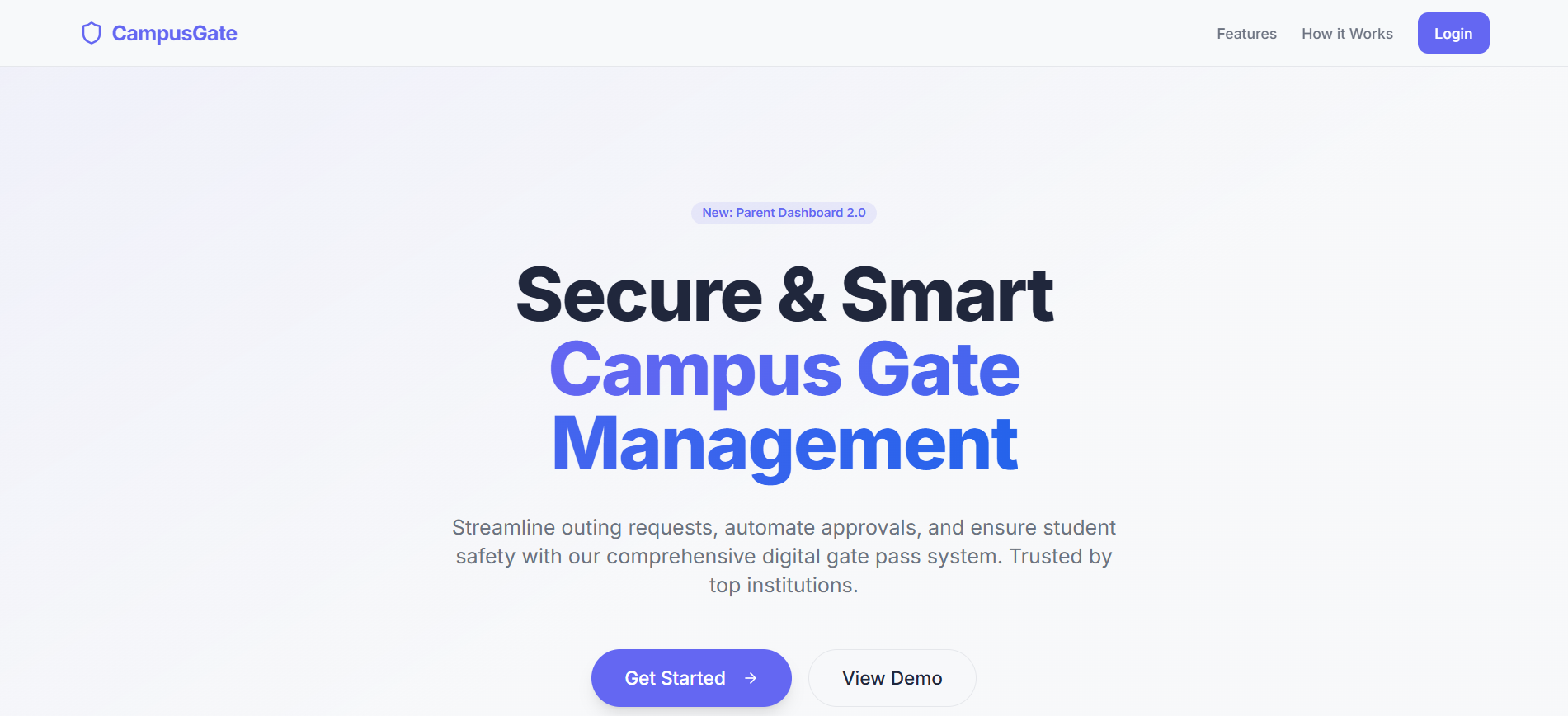 CampusGate — Smart Gate Pass